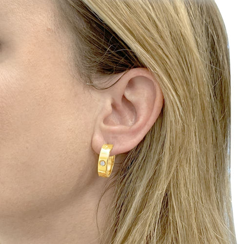 Boucles d'oreilles Boucles d'oreilles Cartier, "Love", or jaune et diamants. 58 Facettes 35635