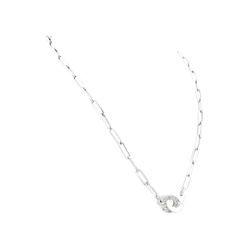 Collier Collier Dinh Van, "Menottes", or blanc, diamants 58 Facettes 35615