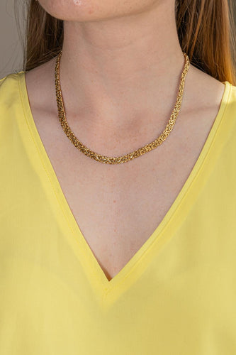 Collier Collier  Maille royale  Or jaune 58 Facettes 5438402CN
