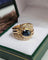Bague 54.5 Bague bandeau en or jaune, saphir et diamants 58 Facettes 695