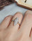 Bague 52 Bague marquise vintage en or jaune et blanc 18 carats et diamants 58 Facettes 678