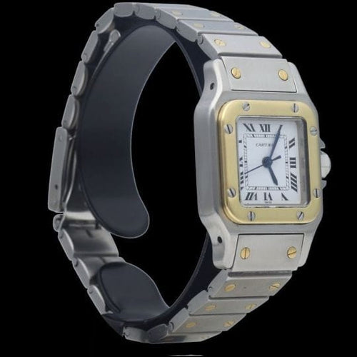 Montre Cartier Montre Santos Dame Or Jaune 18K Et Acier 58 Facettes MT45417