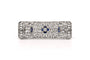 Broche Broche Art déco en or blanc 18 carats, saphirs et diamants 58 Facettes 23652