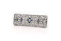 Broche Broche Art déco en or blanc 18 carats, saphirs et diamants 58 Facettes 23652