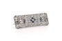 Broche Broche Art déco en or blanc 18 carats, saphirs et diamants 58 Facettes 23652