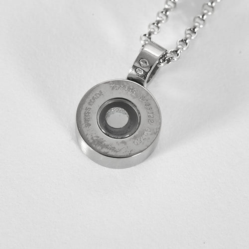 Collier Chopard -  Happy Diamonds - Collier en or gris et diamant 58 Facettes B260140