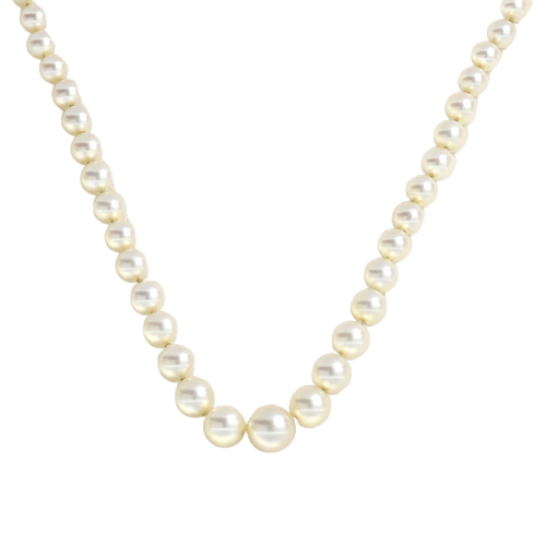 Collier Collier en or blanc et perles de culture Akoya 58 Facettes OC-63600012