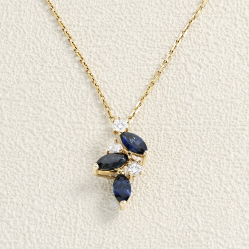 Collier Collier - Saphirs et diamants en or jaune 58 Facettes 64700159