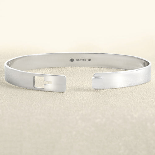Bracelet dinh van Serrure Cube - Bracelet jonc en argent 925 58 Facettes 66200009