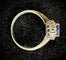 Bague 52 Bague marguerite - Saphir 1,10 ct et diamants en or 18 carats 58 Facettes Bague 001