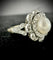 Bague 48.5 Bague Art Nouveau motif floral en or jaune 18 carats, perle et diamants 58 Facettes Bague 002