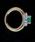 Bague 48 Bague vintage - Émeraude et diamants en or jaune 18 carats 58 Facettes Bague 004