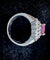 Bague 55.5 Bague - Rubis ovale env. 2 ct et diamants en or blanc 18 carats 58 Facettes Bague 008