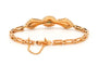 Bracelet Bracelet Art nouveau en or jaune 18 carats, émeraudes et perles 58 Facettes 23682