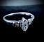 Bague 54 Bague marquise en or blanc 18 carats avec diamants 58 Facettes Bague 012