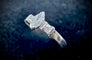 Bague 54 Bague marquise en or blanc 18 carats avec diamants 58 Facettes Bague 012