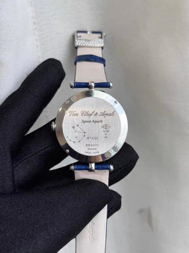 Montre Van Cleef & Arpels - Montre Lady Arpels Zodiac Aquarius en or blanc et diamants 58 Facettes Jnci30