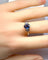 Bague 56 Bague en or 18 carats avec saphir de Ceylan et diamants 58 Facettes AB715