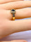 Bague 56 Bague en or jaune 18 carats avec saphir et diamants 58 Facettes AB717