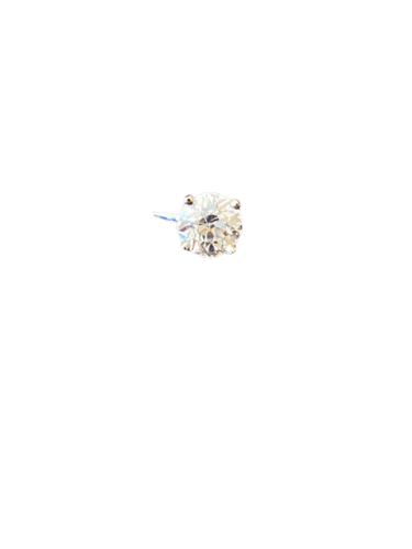 Bague solitaire en or gris et diamant 1,88 ct