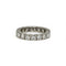 Bague 53 Alliance - Bague en or blanc 750 et diamants 58 Facettes 1420