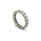 Bague 53 Alliance - Bague en or blanc 750 et diamants 58 Facettes 1420