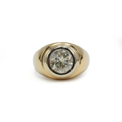 Bague 55 Bague en or jaune 750 - Diamant 2,50 carats 58 Facettes 1397