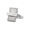 Bague 63 Bague rectangulaire en or blanc et diamants 58 Facettes BO/230027 RIV