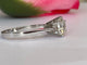 Bague 54 Bague de fiançailles solitaire - Or blanc 14 ct et diamant 1,24 ct 58 Facettes ring