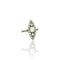 Bague 57 Bague marquise ancienne en or 18K, argent et diamants 58 Facettes