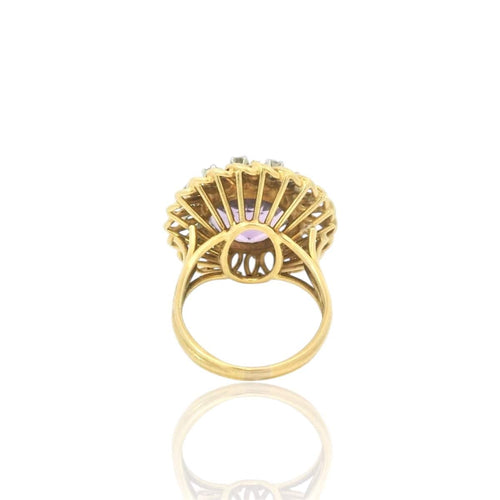 Bague 58 Bague cocktail vintage - Améthyste et diamants 58 Facettes