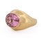 Bague 53 Bague vintage en or jaune 18 ct avec tourmaline 58 Facettes AN609 (00719)