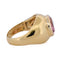 Bague 53 Bague vintage en or jaune 18 ct avec tourmaline 58 Facettes AN609 (00719)