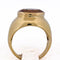 Bague 53 Bague vintage en or jaune 18 ct avec tourmaline 58 Facettes AN609 (00719)