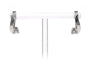 Boucles d'oreilles Boucles d'oreilles - Dormeuses en or blanc 18 carats et diamants 58 Facettes 23783