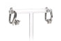 Boucles d'oreilles Boucles d'oreilles - Dormeuses en or blanc 18 carats et diamants 58 Facettes 23783