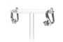 Boucles d'oreilles Boucles d'oreilles - Dormeuses en or blanc 18 carats et diamants 58 Facettes 23783