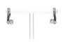 Boucles d'oreilles Boucles d'oreilles - Dormeuses en or blanc 18 carats et diamants 58 Facettes 23783