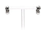 Boucles d'oreilles Boucles d'oreilles contemporaines en or blanc 18 carats et diamants taille brillant 58 Facettes 23785