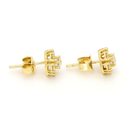Boucles d'oreilles Boucles d’oreilles grappe en or jaune 14k et diamants 58 Facettes 1EF73EE882DE426382F433D7574988DB