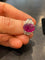 Bague en platine avec rubis 5,23 ct et diamants