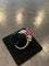 Bague en platine avec rubis 5,23 ct et diamants