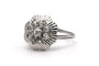Bague 56 Bague Art déco sertie de diamants taille rose en or blanc 18 carats 58 Facettes B866