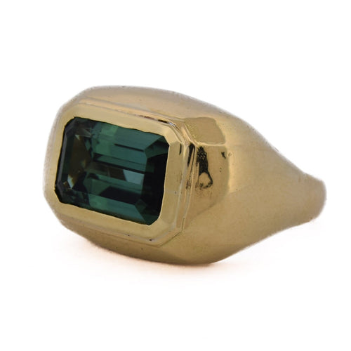 Bague 54 Bague vintage - Or 18 kt et tourmaline 58 Facettes AN605 (00819)