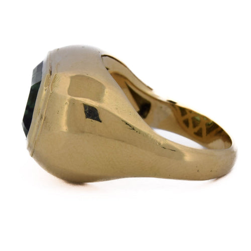 Bague 54 Bague vintage - Or 18 kt et tourmaline 58 Facettes AN605 (00819)