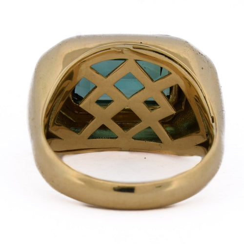 Bague 54 Bague vintage - Or 18 kt et tourmaline 58 Facettes AN605 (00819)