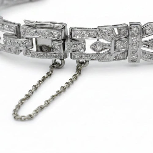Montre Art déco - Montre femme en platine et diamants 58 Facettes 1.0001422/1