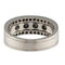 Bague 55 Bague alliance - Fedina en or blanc 18 kt avec diamants 58 Facettes G3939
