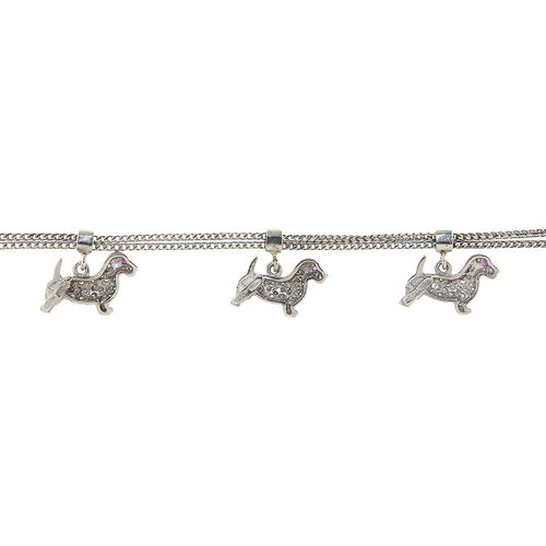 Collier Collier ras-du-cou - Bassots en or blanc et diamants 1,24 ct 58 Facettes G3937