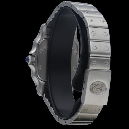 Montre Cartier Santos Galbée - Montre femme en acier, quartz 58 Facettes MT46679